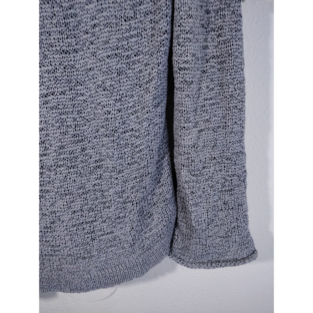 3/$20 Threads Saks Fifth Avenue Gray Chunky Knit Cowl Neck Pullover Sweater M - Picture 8 of 9